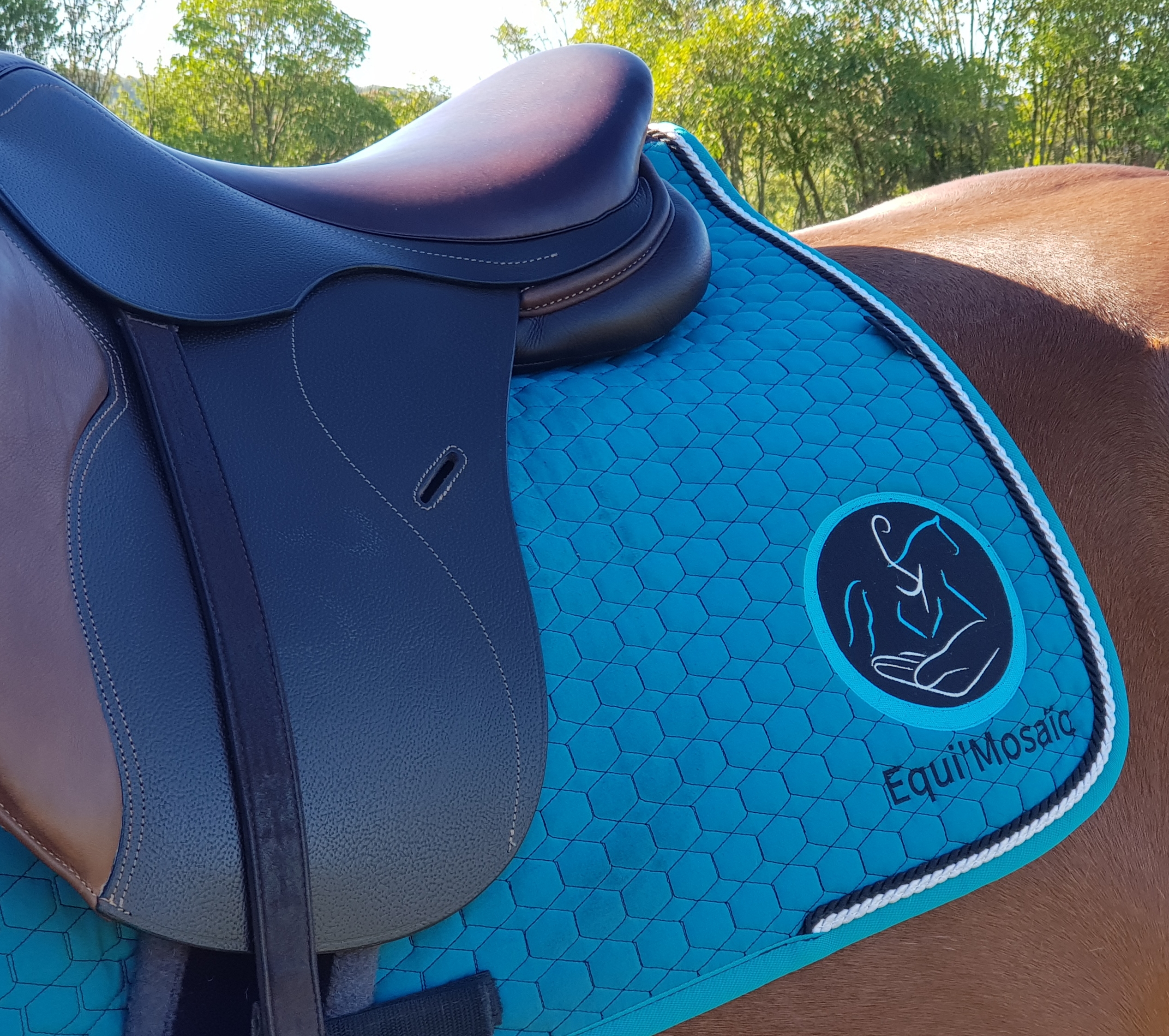 photo de selle et tapis Equi'Mosaïc